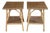 Late 20th Century 2 Universal Furniture Getaway Coastal Wailea Rattan Boho Chic Accent Side Tables For Sale