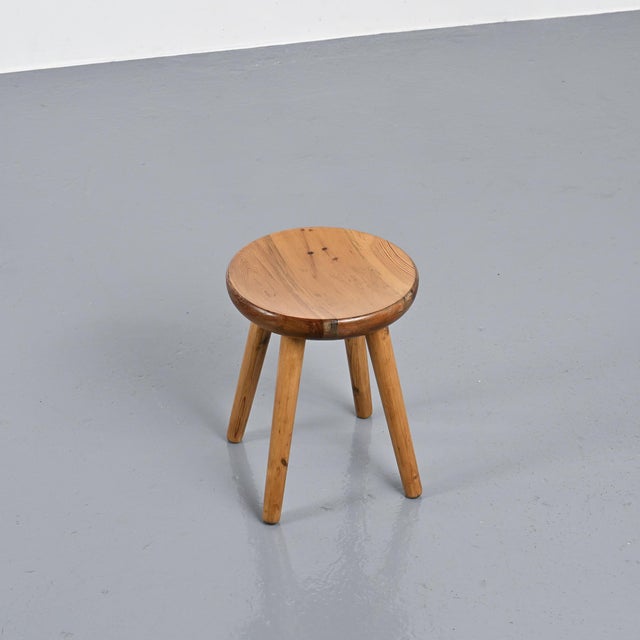 Vintage French Stool from René Martin, 1960s For Sale - Image 4 of 11