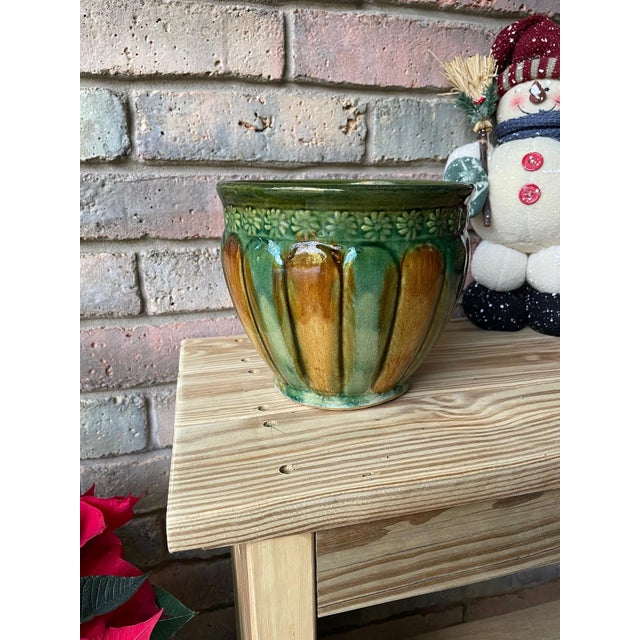 1920s Ceramic Weller Art Pottery Jardiniere Cachepot For Sale - Image 11 of 12