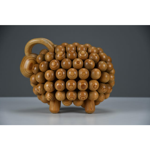 Aarikka Kaija, Passi Aries Sculpture, 1973, Wood For Sale - Image 14 of 14