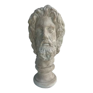 Vintage Greco Roman Style Plaster Bust