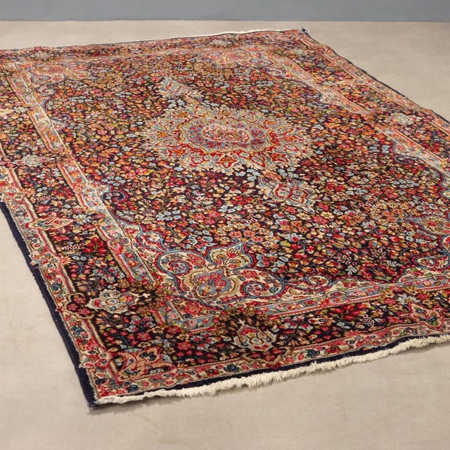 Kerman Rug in Cotton and Wool, Iran For Sale - Image 9 of 9