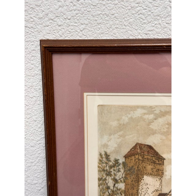 M. Leianne " Weinstadel" Etching, Vintage For Sale - Image 9 of 12