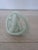 Beautiful ribbed texture. White but with a very very slight greenish hue. About 3.5" diameter, 3" high. No chips....