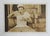 Early 20th century sepia tone snapshot photograph of a cook eating on break. Unframed, small corner crease.