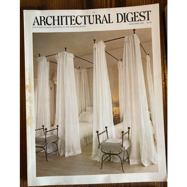 Lot of 6 Vintage Architectural Digest Magazines From 1983-1985 For Sale - Image 4 of 8