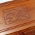 Vintage Asian Desk Teak Hand Carved Drop Front Compartmentalized Style of George Zee For Sale - Image 11 of 13