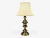 Hollywood Regency, Brass, Fabric, Table Lamps, Usa, 1970s For Sale - Image 4 of 9