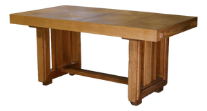 Oak Table by Charles Dudouyt, 1940s