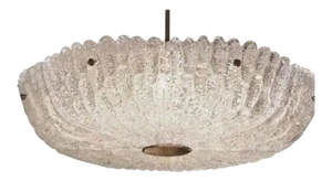 1960’s Swedish Orrefors Glass “Embassy” Chandelier