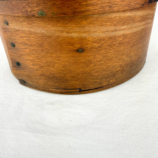 Set of 8, Antique Bentwood Spice Box With 7 Wooden Barrel Spice Containers For Sale - Image 4 of 12