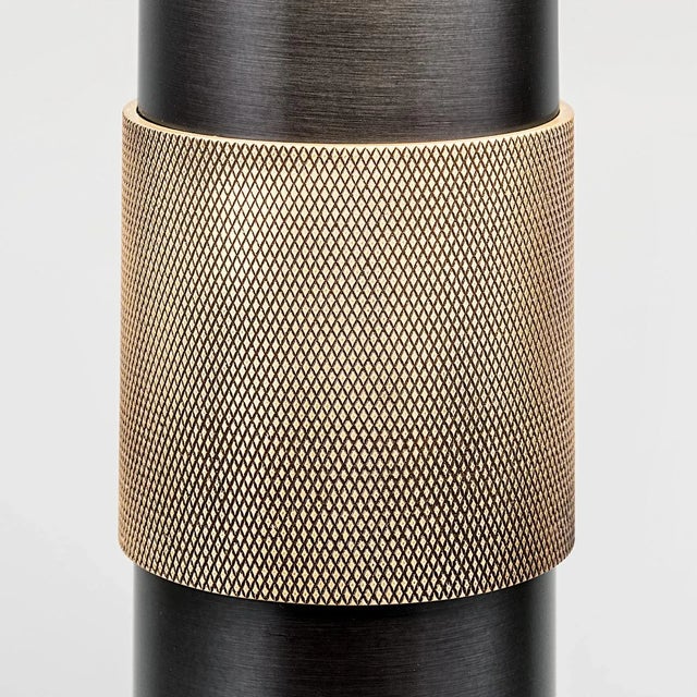 Black Bronze With English Brass Wall Light With Shade For Sale - Image 4 of 5