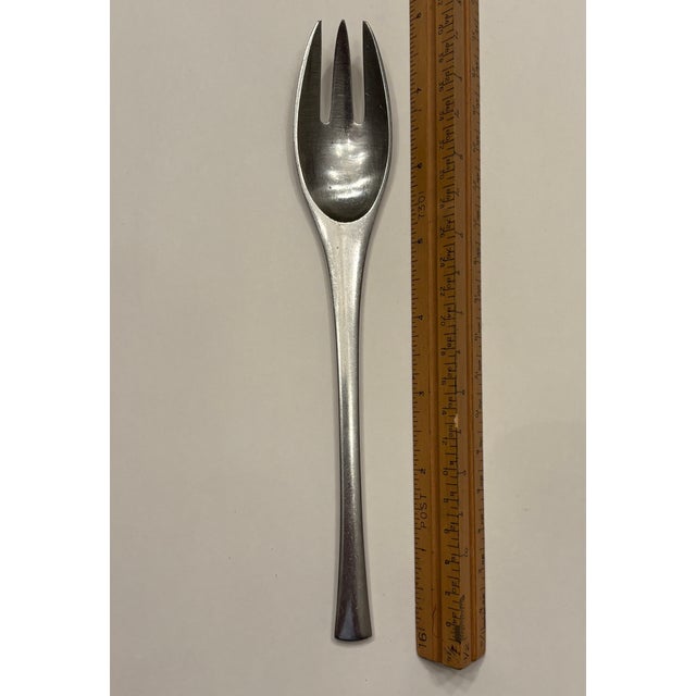 Dansk Designs Dansk 'Odin' Stainless Steel Flatware Jens Harald Quistgaard- Fork For Sale - Image 4 of 4