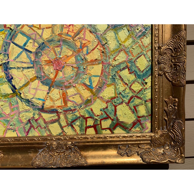 Original Abstract Textured Painting on Canvas, Portal to Infinity by Serg Graff For Sale In Jacksonville, FL - Image 6 of 8