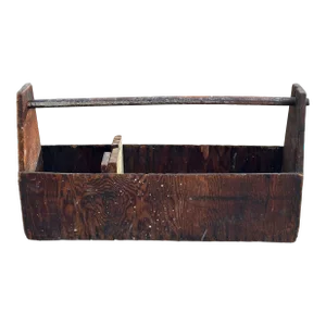 Vintage Wood Primitive Carpenter's Tool Box