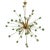 Green Cubes Murano Glass Gold Sputnik Chandelier by Simoeng For Sale - Image 10 of 10