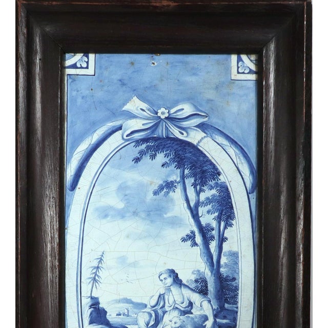 German Tin-Glazed Earthenware Plaques With Bucolic Scenes, Nurnberg For Sale - Image 10 of 12