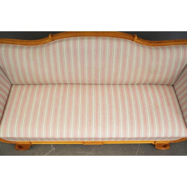 Biedermeier Style Sofa in Birch, Early 20th Century For Sale - Image 13 of 17