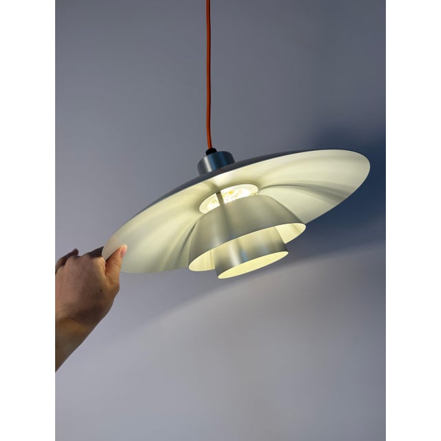 Silver Brushed PH4/3 Louvered Lamp by Poul Henningsen for Louis Poulsen For Sale - Image 9 of 11