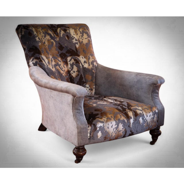Slipper Armchair in Velvet by John Sankey, 2010s For Sale - Image 3 of 18