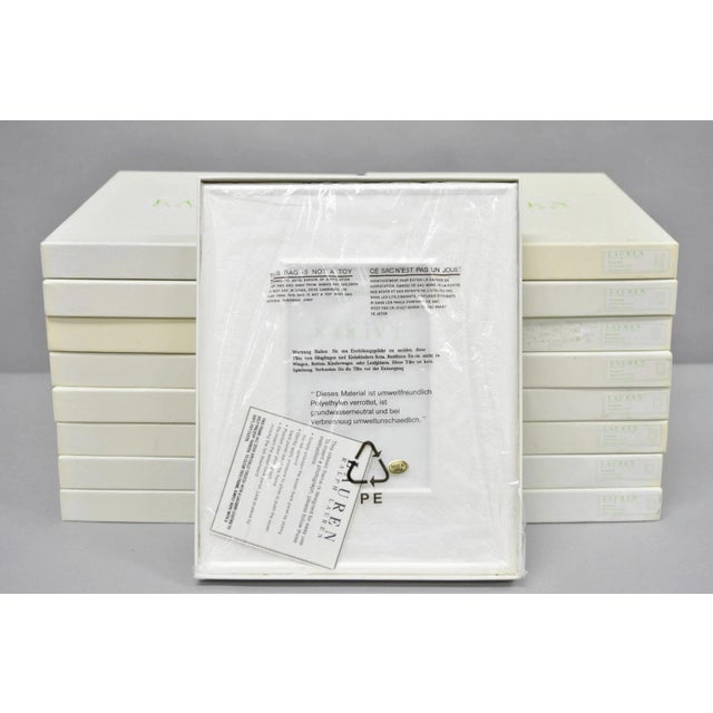 Late 20th Century Ralph Lauren Silver Plated 4x6 Picture Frame MacKenzie Quilt Alphabet Motif Nib For Sale - Image 18 of 18