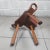 Spanish Brutalist Chair in Wood & Red Leather, 1960s, Set of 2 For Sale - Image 13 of 18