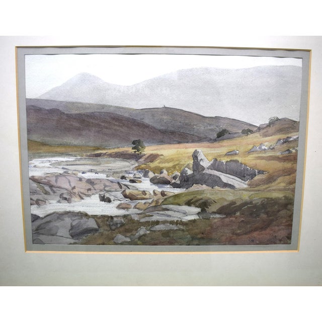 Hills, Garve C1934 Watercolour by Cedric Kennedy (1898-1968) For Sale - Image 4 of 4