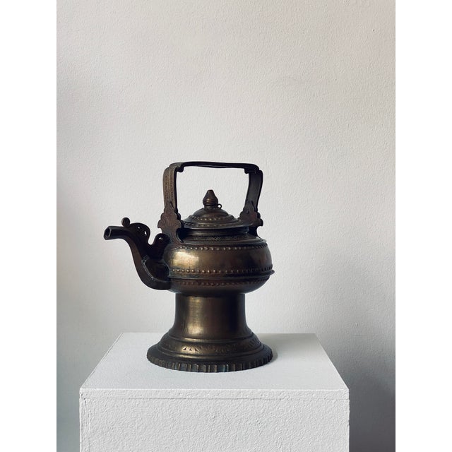 Traditional Hand-Washing Kettle (Kendi / Water Ewer) from West Sumatra (Minangkabau people), Indonesia. Historically used...