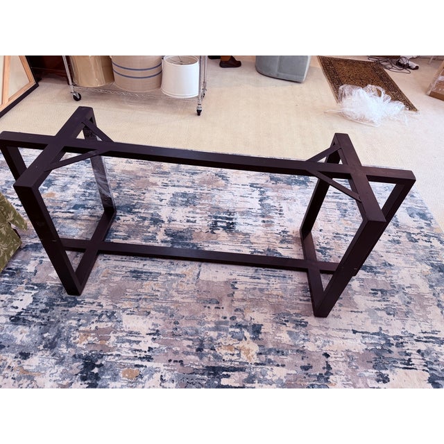 Extra Long Natural Slab Wood Dining Table by Restoration Hardware For Sale - Image 17 of 17