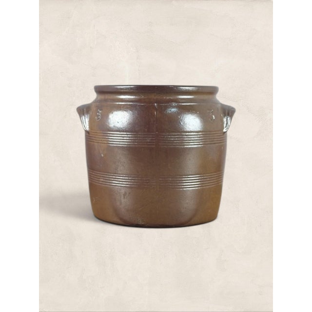 Antique French Stoneware Confit Pot (3 Gallon) Stoneware confit pots were the workhorses of the early 1900s kitchen, used...