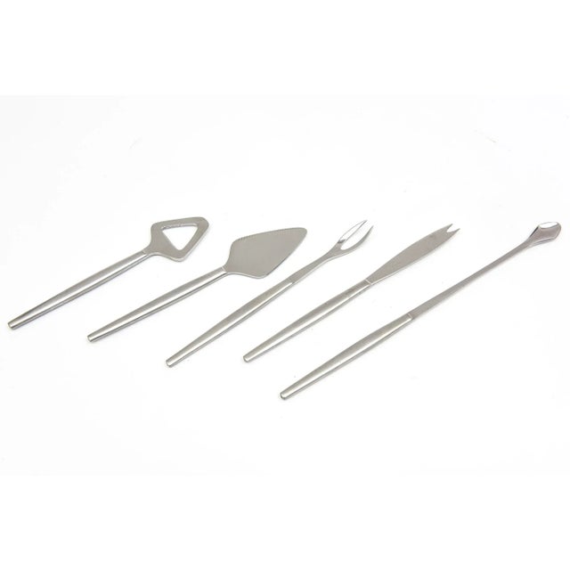 This vintage 1960's Italian barware set by Kalmar is stainless steel and in its original box most likely never used....