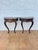 1930s Pair of French Louis XV Style Walnut Wall-Mounted Bedside Tables For Sale - Image 18 of 18
