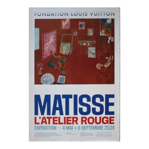 2024 French Exhibition Poster - "Matisse, l'Atelier Rouge, Fondation Louis Vuitton" (Matisse)