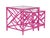 Wood Chippendale Nesting Tables - Bright Pink For Sale - Image 7 of 7