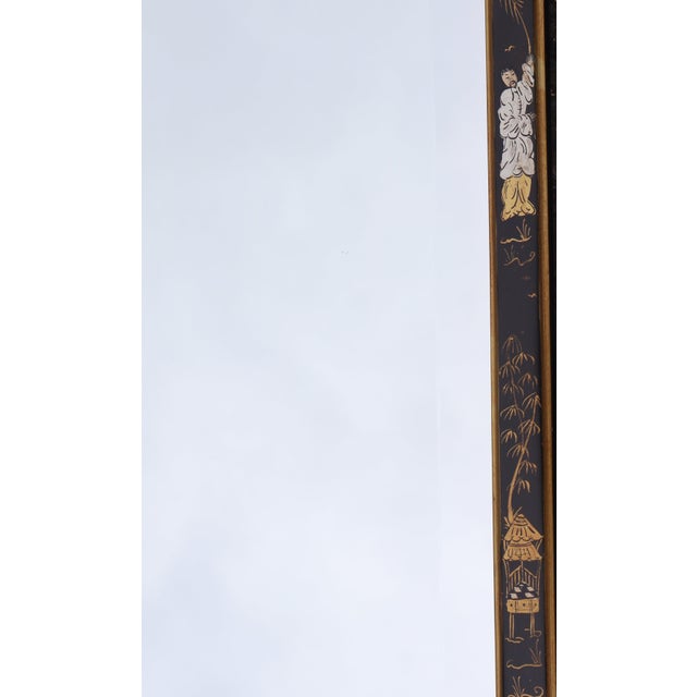 Late 20th Century Queen Anne Style Chionoiserie Mirror For Sale - Image 5 of 8