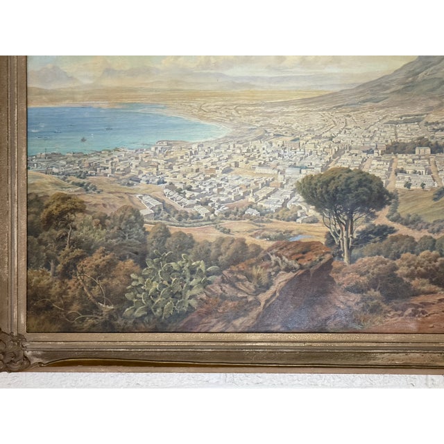 Blue John Roland Brown, Panorama of Cape Town From Signal Hill, Circa 1910 For Sale - Image 8 of 11