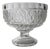 Vintage Footed Bowl in Floral Pressed Glass, 1960s For Sale