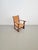 1950s Modern Dutch Brutalist Armchair in Rush and Oak, 1950s For Sale - Image 5 of 13