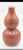 Peach Bloom Double-Gourd Glaze Vase has measurements of approximately 5"x5"x10.75"