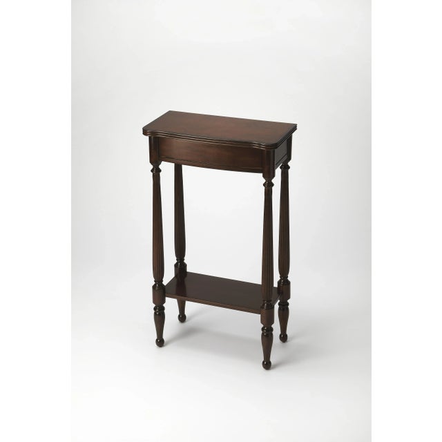 Spritely Home Accent Furniture Whitney Console Table, Dark Brown For Sale - Image 4 of 4