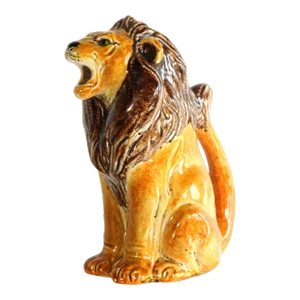 Vintage Mid Century Italian Ceramic Lion Pitcher