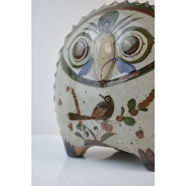 Tonalá Folk Art Ceramic Owl Sculpture by Jorge Wilmot, Mexico, 1960 For Sale - Image 10 of 15