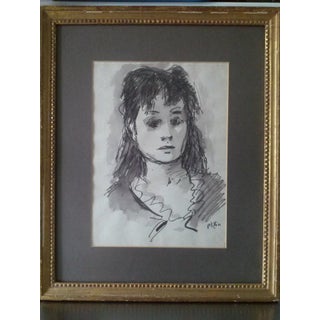 Robert Philipp, Beautiful Woman watercolor painting by Robert Philipp For Sale