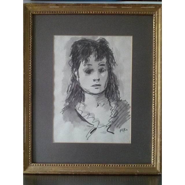 Robert Philipp, Beautiful Woman watercolor painting by Robert Philipp For Sale