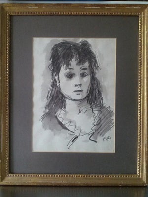Robert Philipp, Beautiful Woman watercolor painting by Robert Philipp