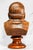 Nice Large Antique Winston Churchill Carved Wood Bust Statue Sculpture Home Decor For Sale - Image 10 of 15