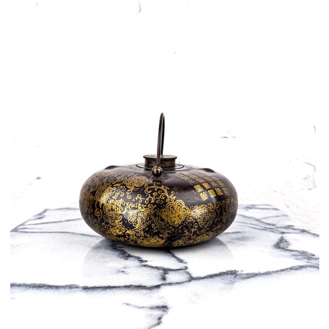 Chinese Early 20th Century Brass Chinese Bed Warmer For Sale - Image 3 of 12