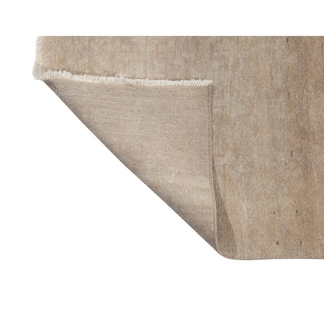 Mid 20th Century Washed Out Vintage Turkish Wool Rug For Sale - Image 5 of 6