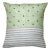 Contemporary Triangles & Stripes Pillow Case - Green, 20" x 20" For Sale - Image 3 of 3