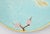Joseph Holdcroft 19th Century English Joseph Holdcroft Turquoise Majolica Flying Crane Plate For Sale - Image 4 of 8